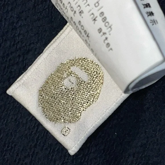 2008 Bape By A Bathing Ape Holstein Cow Full ZipHoodie Navy Size Large